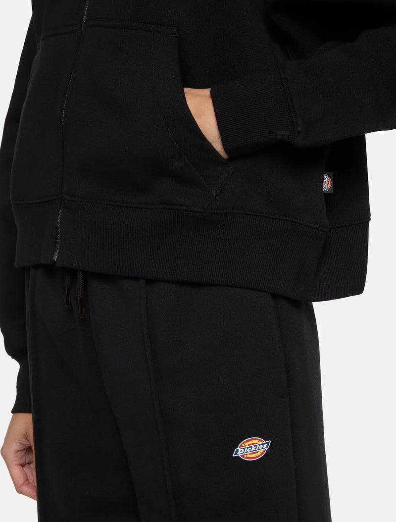 Load image into Gallery viewer, Dickies Women's Oakport Zip Hoodie Black DK0A4Y1ZBLK
