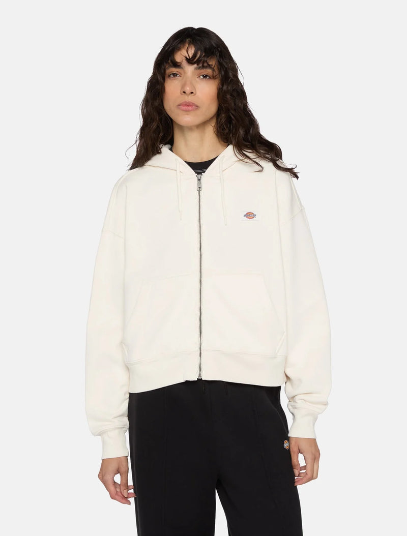 Load image into Gallery viewer, Dickies Women's Oakport Zip Hoodie Ecru DK0A4Y1ZECR
