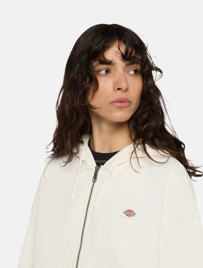 Load image into Gallery viewer, Dickies Women's Oakport Zip Hoodie Ecru DK0A4Y1ZECR
