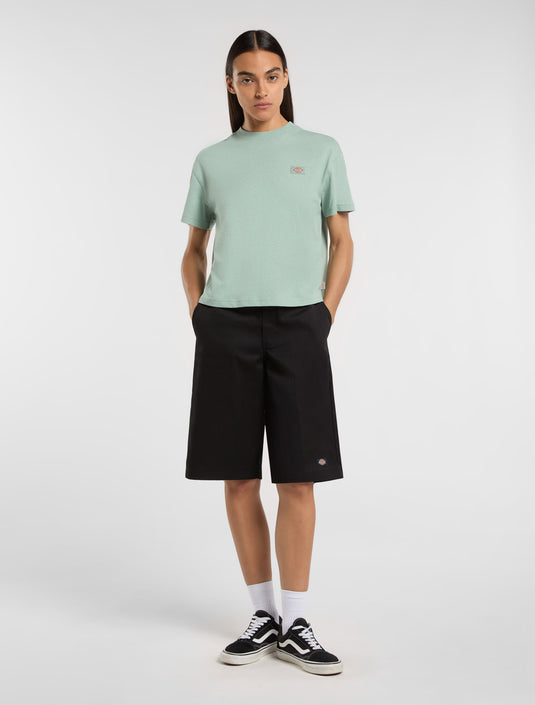 Dickies Women's Oakport Short Sleeve T-Shirt Light Blue DK0A4Y8LK361