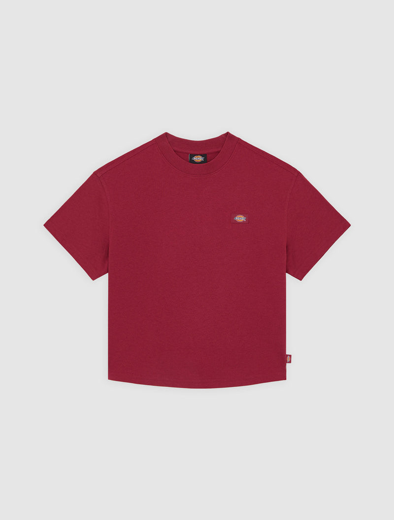 Load image into Gallery viewer, Dickies Women&#39;s Oakport Boxy T-Shirt Tibetan Red DK0A4Y8LK74
