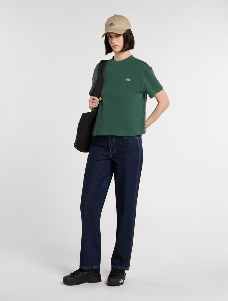 Load image into Gallery viewer, Dickies Women&#39;s Oakport Boxy T-Shirt Pine DK0A4Y8LPIN

