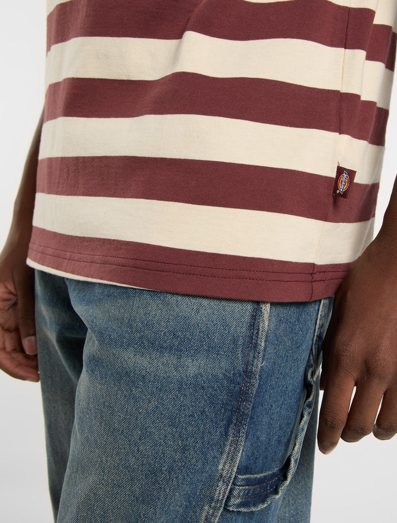 Load image into Gallery viewer, Dickies Men&#39;s Rivergrove Light Weight T-shirt Burgundy DK0A4Y8YL161
