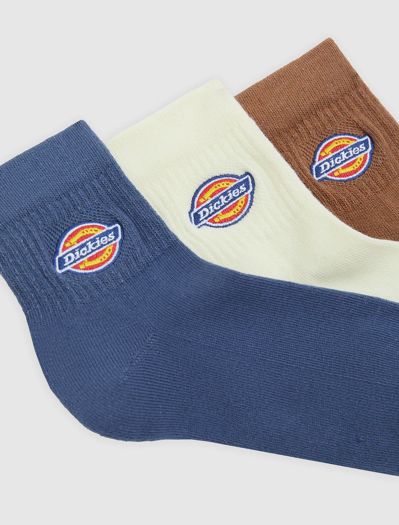 Load image into Gallery viewer, Dickies Unisex Valley Grove Mid Socks (3 Pack) Retro Indigo DK0A4Y9ORI2
