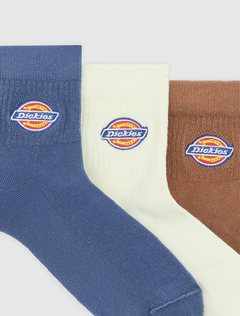 Load image into Gallery viewer, Dickies Unisex Valley Grove Mid Socks (3 Pack) Retro Indigo DK0A4Y9ORI2
