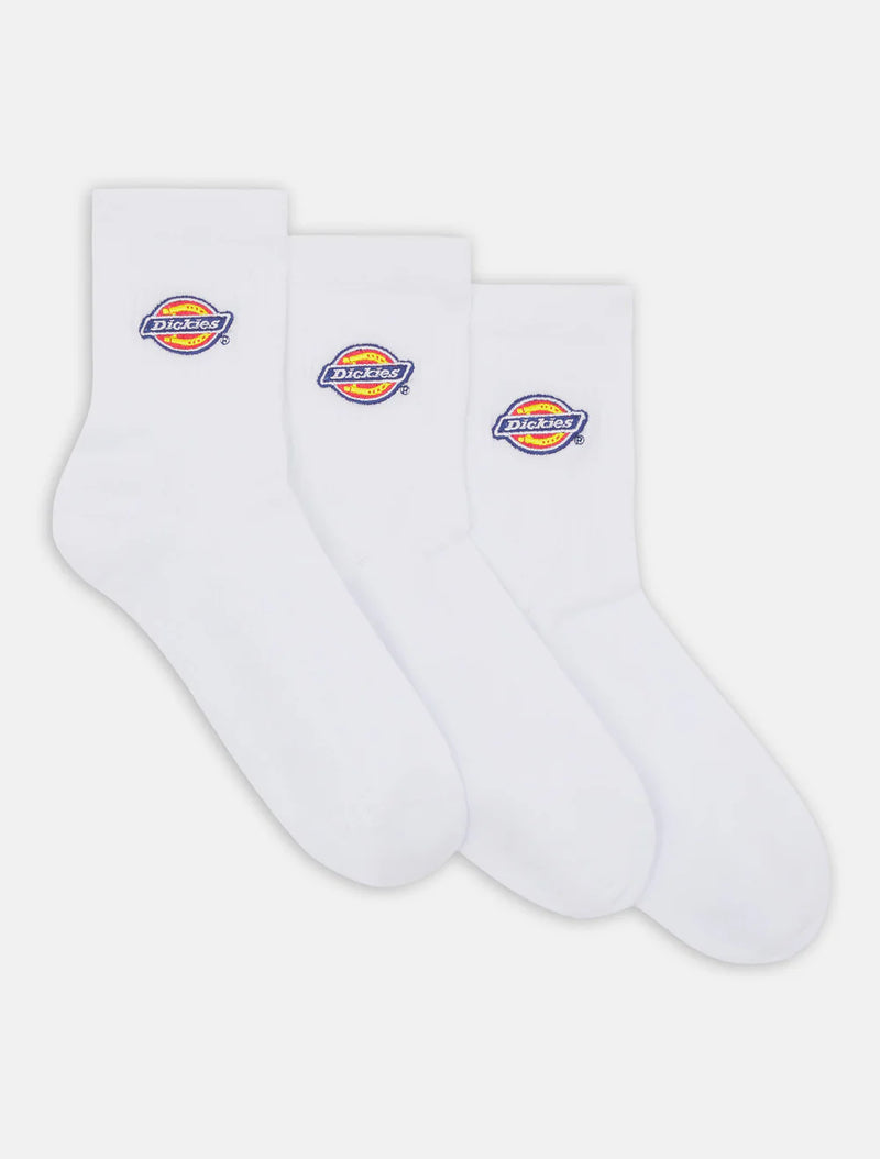 Load image into Gallery viewer, Dickies Unisex Valley Grove Mid Socks (3 Pack) White DK0A4Y9OWHX
