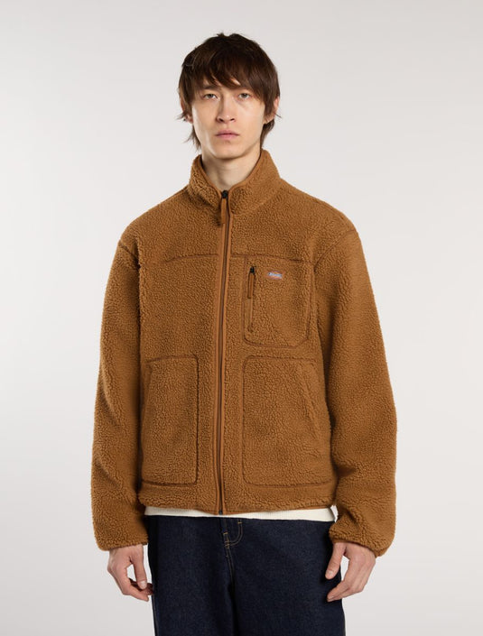 Dickies Men's Mount Hope Fleece Brown Duck DK0A4YEE0BD