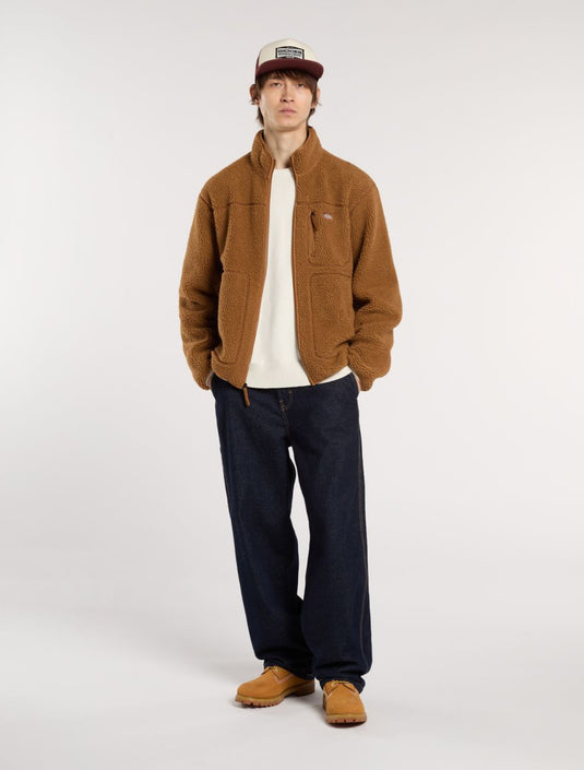 Dickies Men's Mount Hope Fleece Brown Duck DK0A4YEE0BD