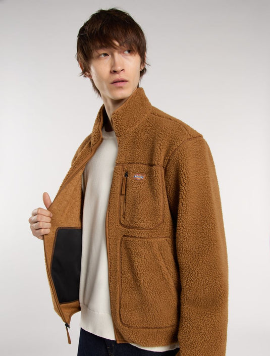 Dickies Men's Mount Hope Fleece Brown Duck DK0A4YEE0BD