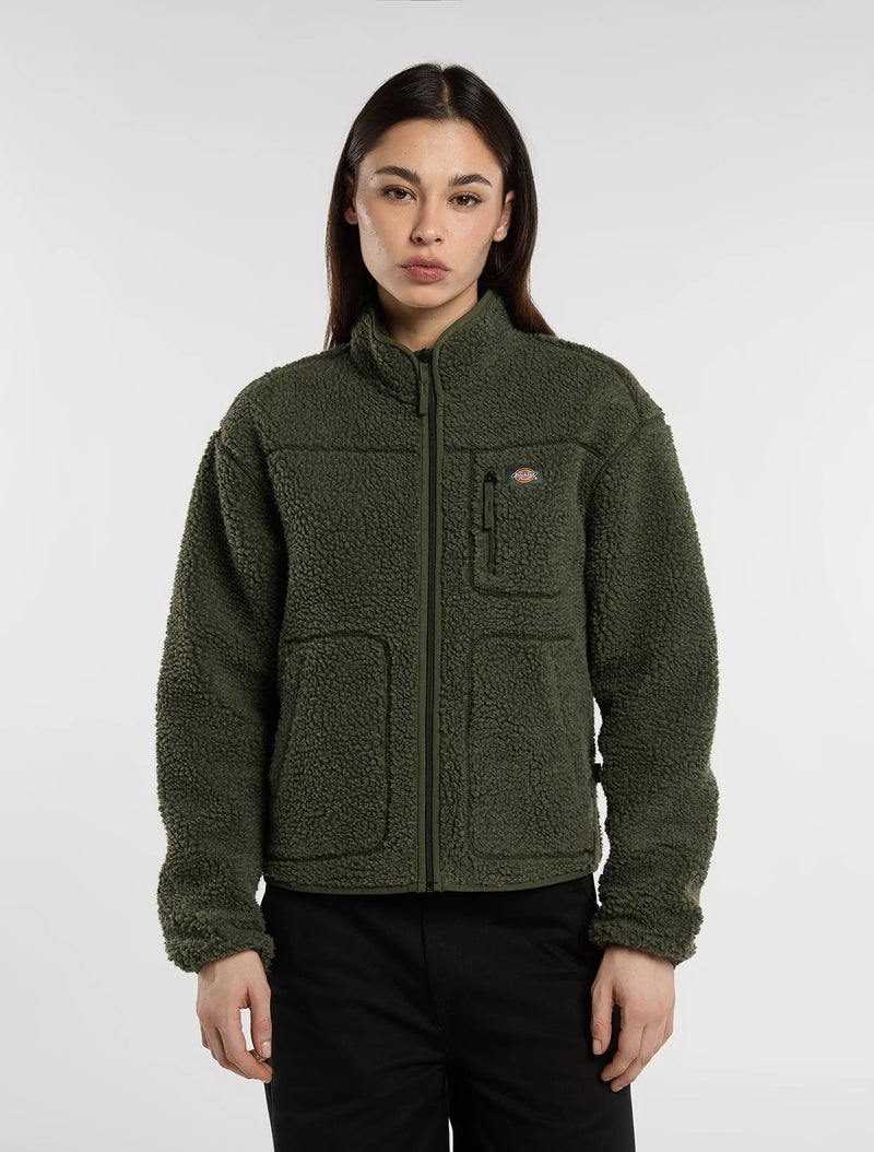 Load image into Gallery viewer, Dickies Women's Mount Hope Fleece Olive Green DK0A4YGNL951

