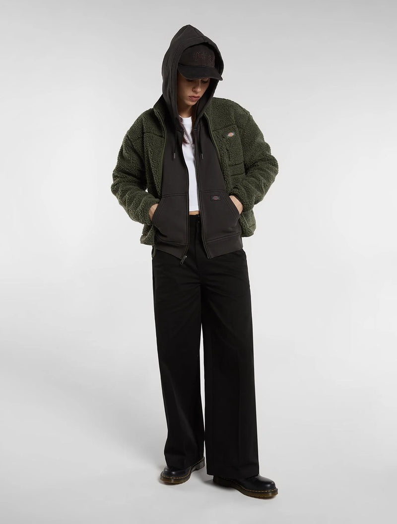Load image into Gallery viewer, Dickies Women's Mount Hope Fleece Olive Green DK0A4YGNL951
