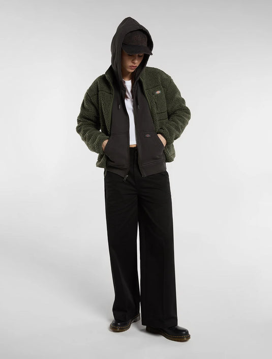 Dickies Women's Mount Hope Fleece Olive Green DK0A4YGNL951