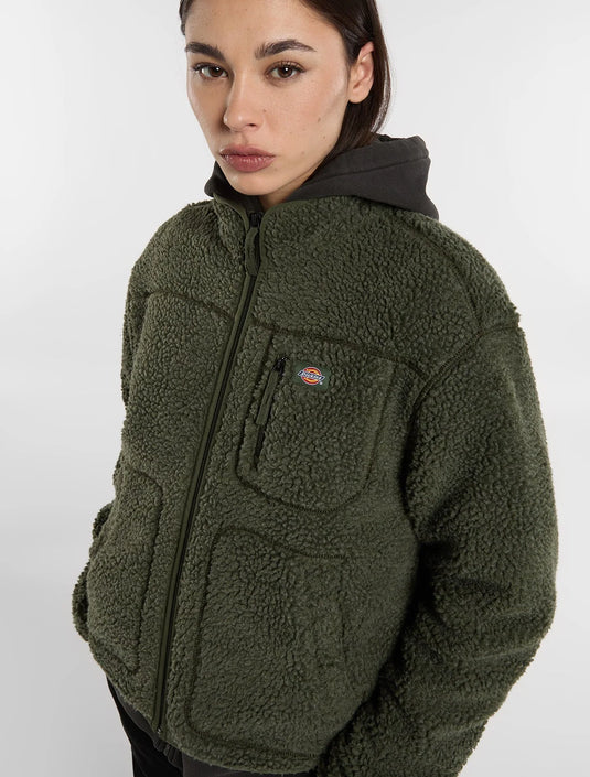 Dickies Women's Mount Hope Fleece Olive Green DK0A4YGNL951