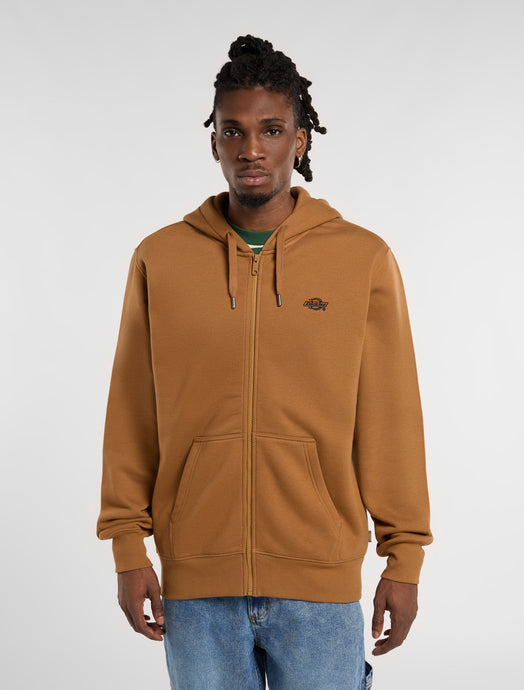 Dickies Men's Summerdale Full-Zip Hoodie Brown Duck DK0A4YQA0BD