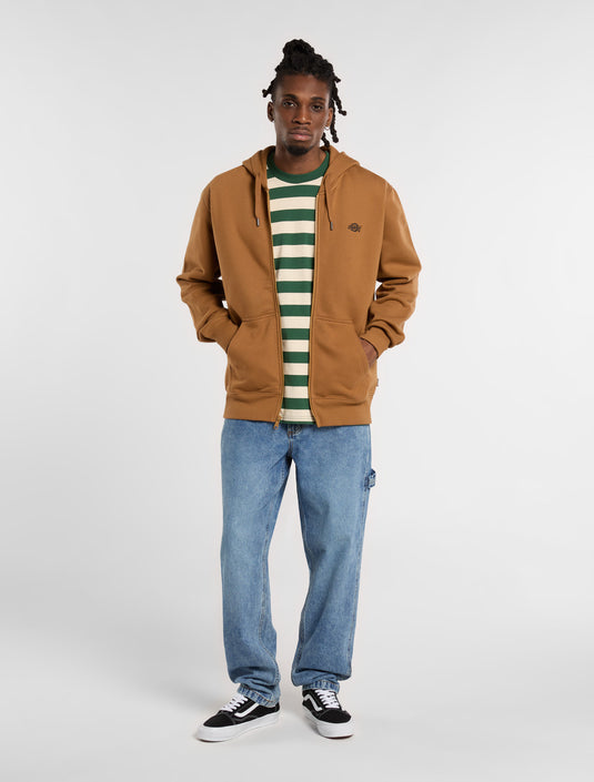Dickies Men's Summerdale Full-Zip Hoodie Brown Duck DK0A4YQA0BD
