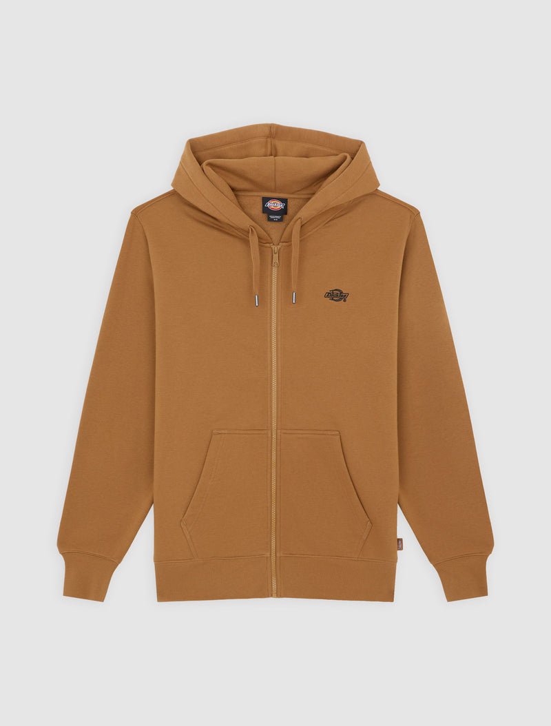 Load image into Gallery viewer, Dickies Men&#39;s Summerdale Full-Zip Hoodie Brown Duck DK0A4YQA0BD
