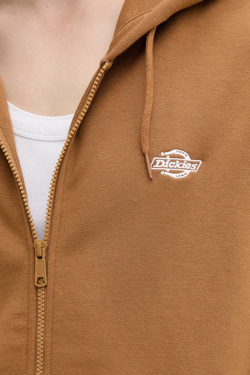 Load image into Gallery viewer, Dickies Men's Summerdale Full-Zip Hoodie Brown Duck DK0A4YQA0BD
