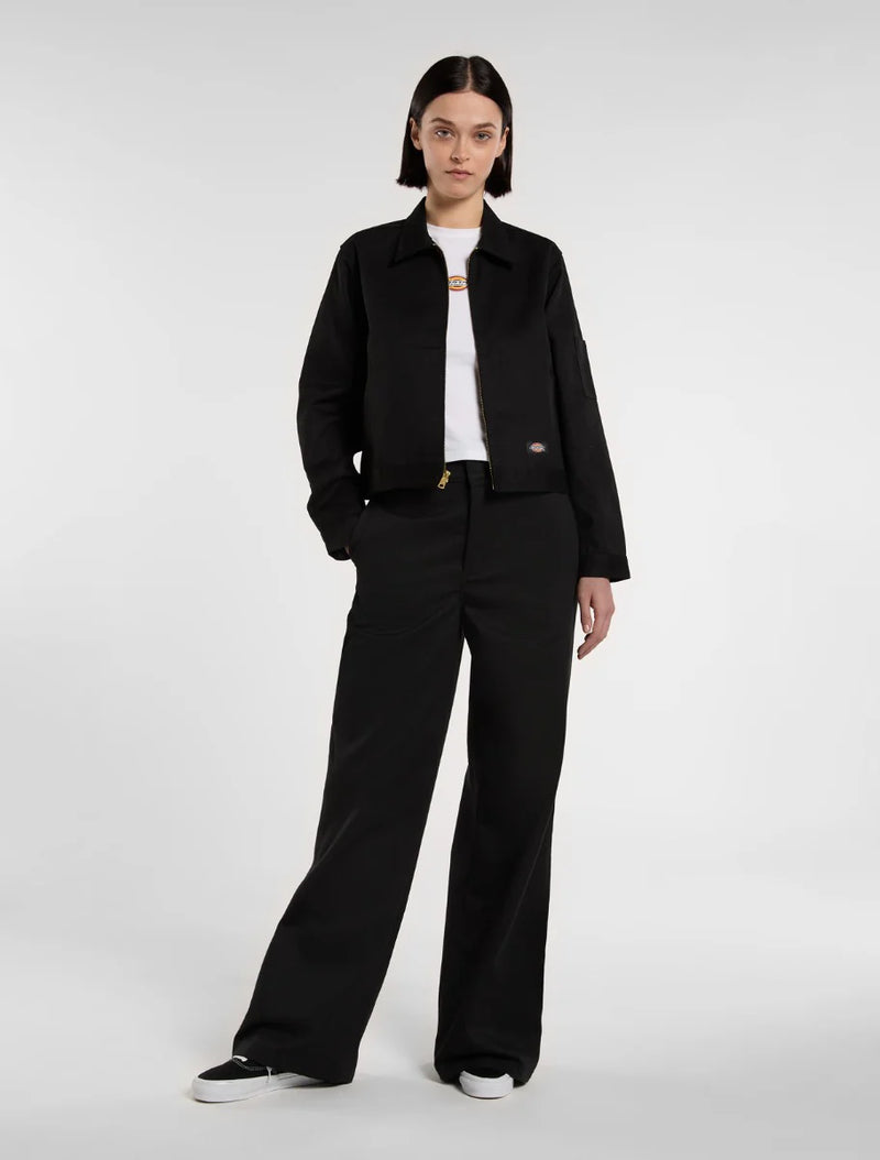Load image into Gallery viewer, Dickies Women's Wide Leg work Pants Black DK0A4YSEBLK1
