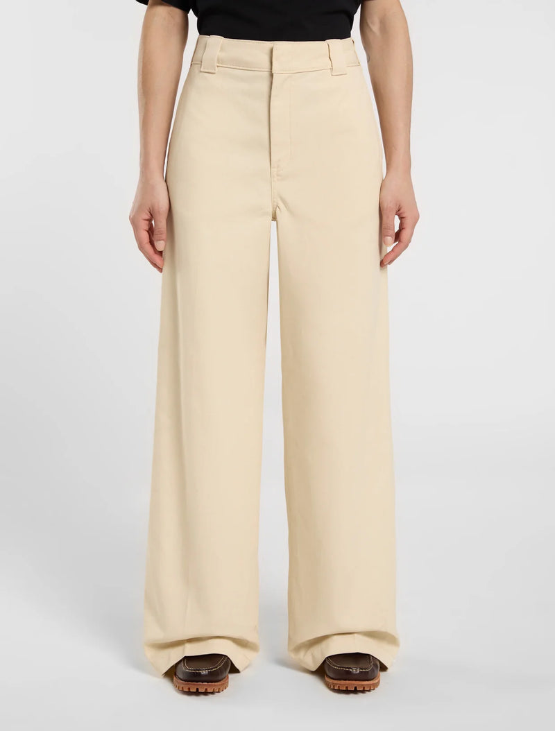 Load image into Gallery viewer, Dickies Women's Wide Leg Pant Wood Ash Pants Sand DK0A4YSEL171
