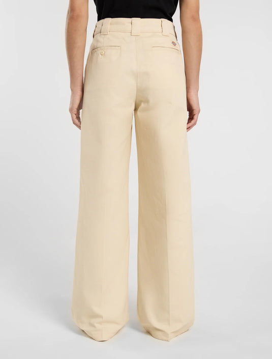Dickies Women's Wide Leg Pant Wood Ash Pants Sand DK0A4YSEL171