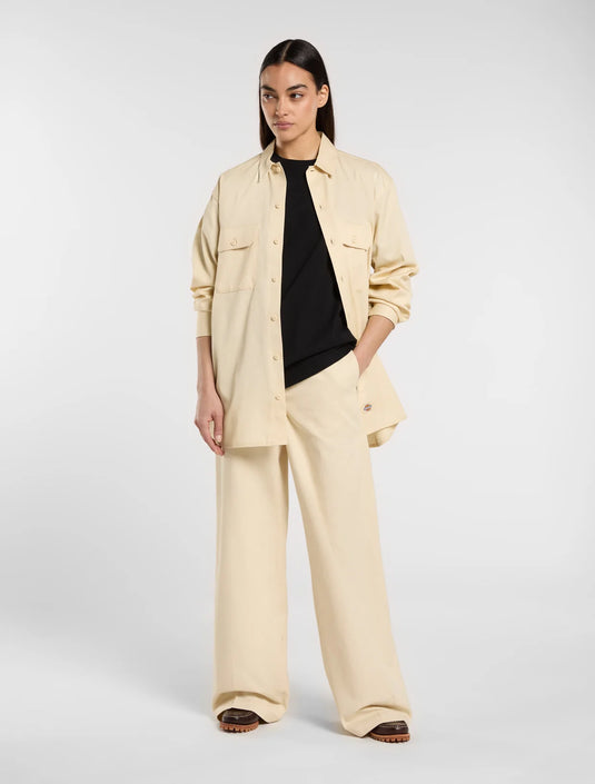 Dickies Women's Wide Leg Pant Wood Ash Pants Sand DK0A4YSEL171