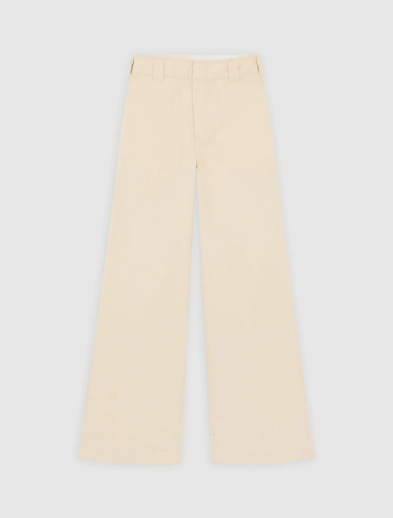 Load image into Gallery viewer, Dickies Women's Wide Leg Pant Wood Ash Pants Sand DK0A4YSEL171
