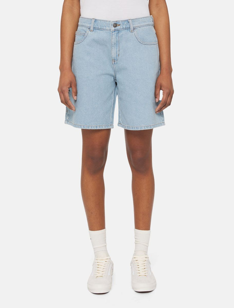 Load image into Gallery viewer, Dickies Women&#39;s Herndon Shorts Vintage Blue DK0A4YSGC151
