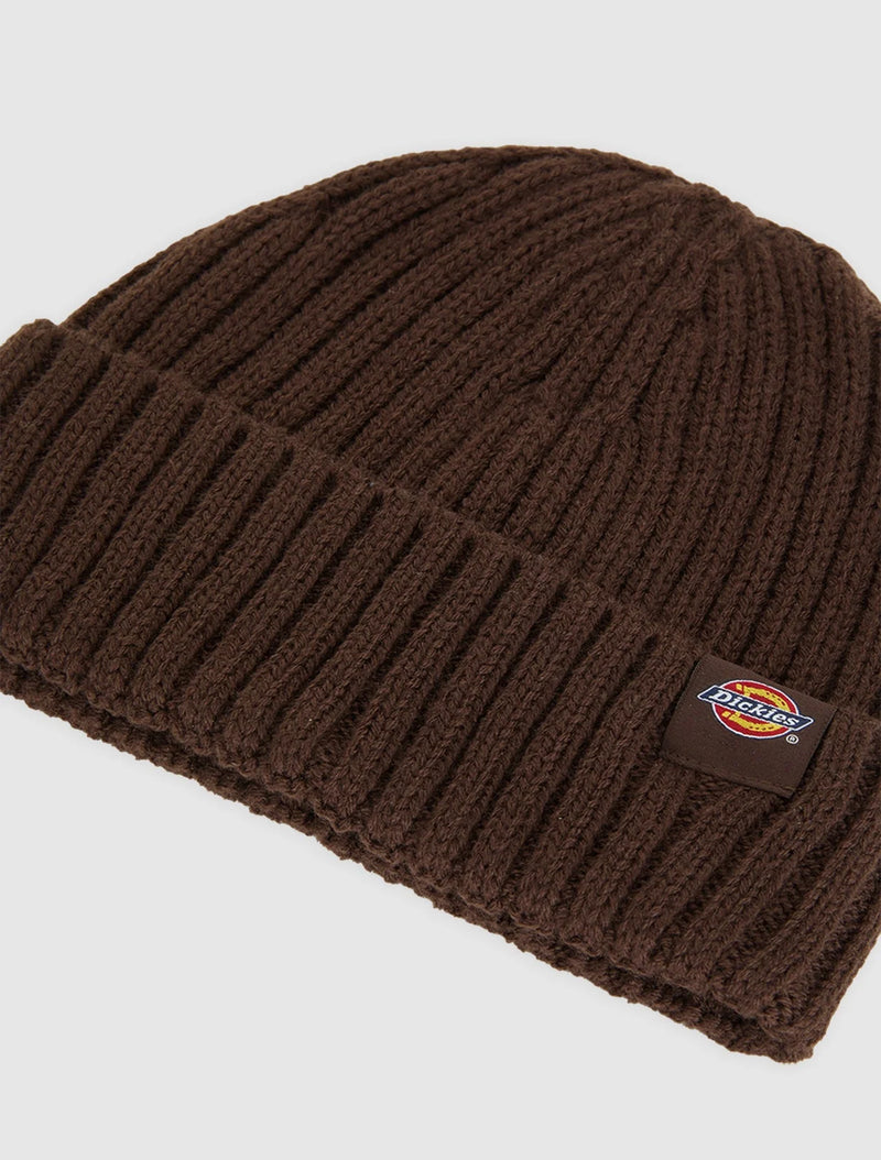 Load image into Gallery viewer, Dickies Unisex Lockwood Beanie Chocolate Brown DK0A4Z20CBX1
