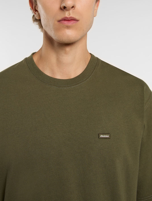 Dickies Men's Clancy Heavyweight T-Shirt Military Green DK0A4Z4LMGR1