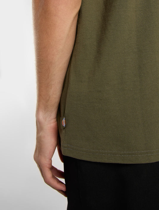 Dickies Men's Clancy Heavyweight T-Shirt Military Green DK0A4Z4LMGR1