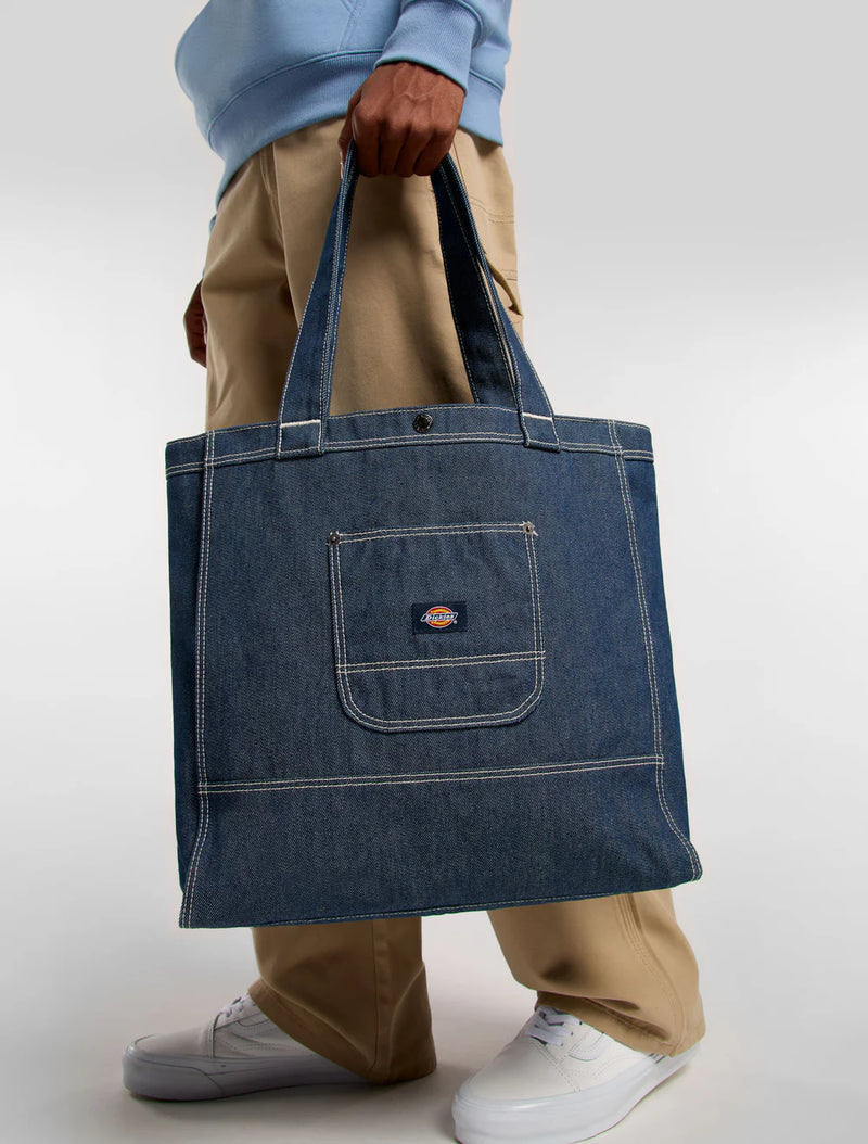 Load image into Gallery viewer, Dickies Unisex Denim Tote Bag Rinsed DK0A4Z6BRIN
