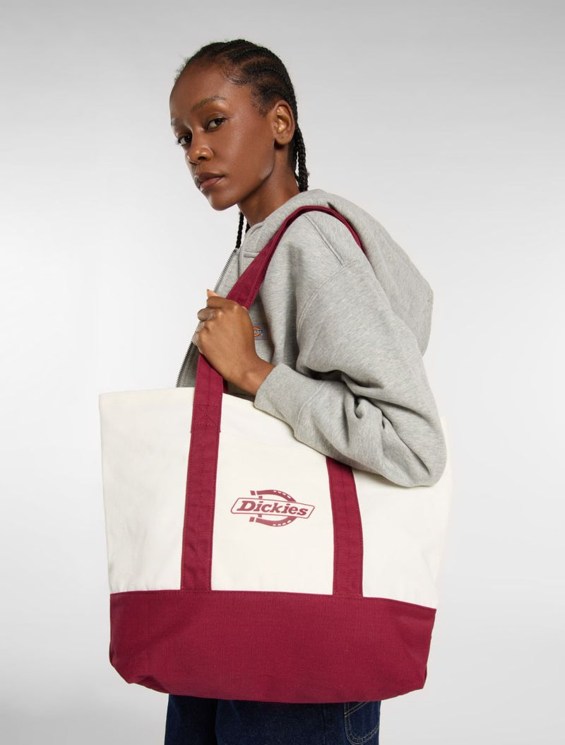 Load image into Gallery viewer, Dickies Unisex Logo Canvas Tote Bag Brick Red DK0A4Z6FK741
