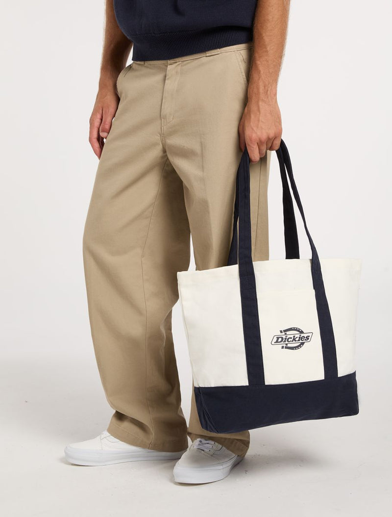 Load image into Gallery viewer, Dickies Unisex Logo Canvas Tote Bag Dark Blue DK0A4Z6FL181
