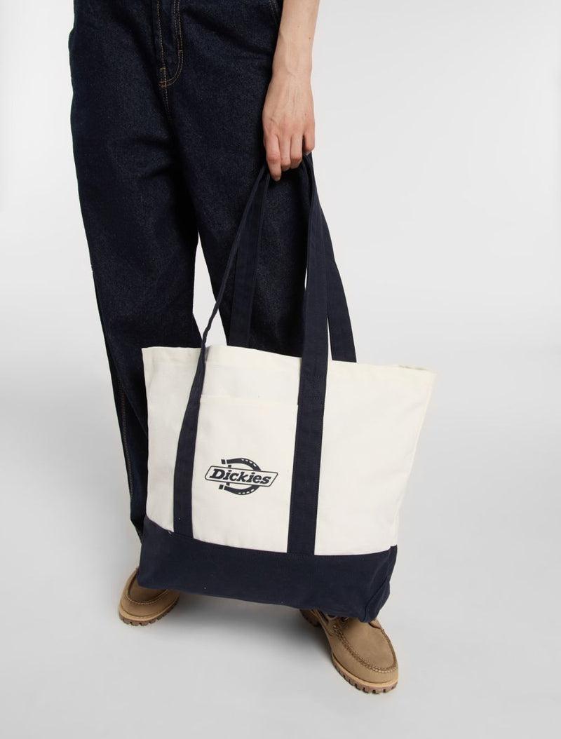 Load image into Gallery viewer, Dickies Unisex Logo Canvas Tote Bag Dark Blue DK0A4Z6FL181
