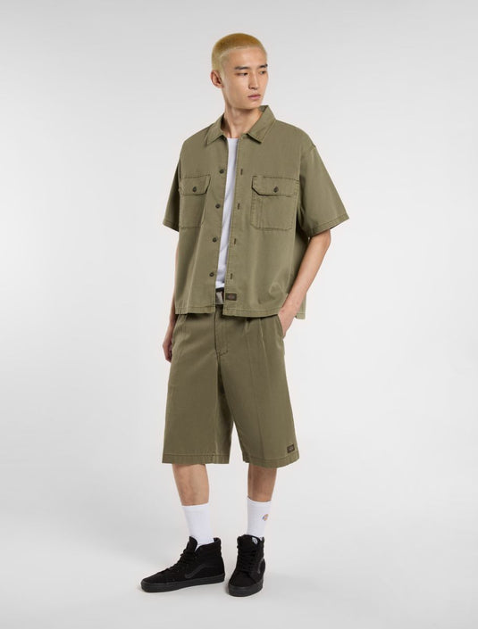 Dickies Men's Unionville 13 Inch Work Shorts Military Green DK0A4Z83MGR
