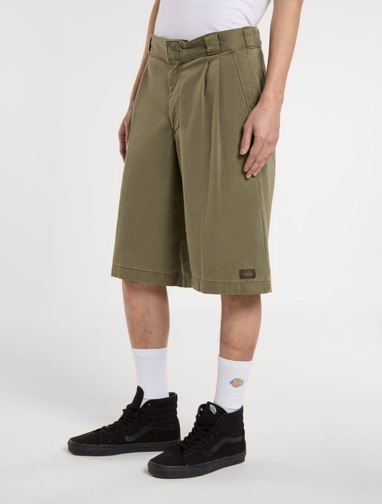 Dickies Men's Unionville 13 Inch Work Shorts Military Green DK0A4Z83MGR