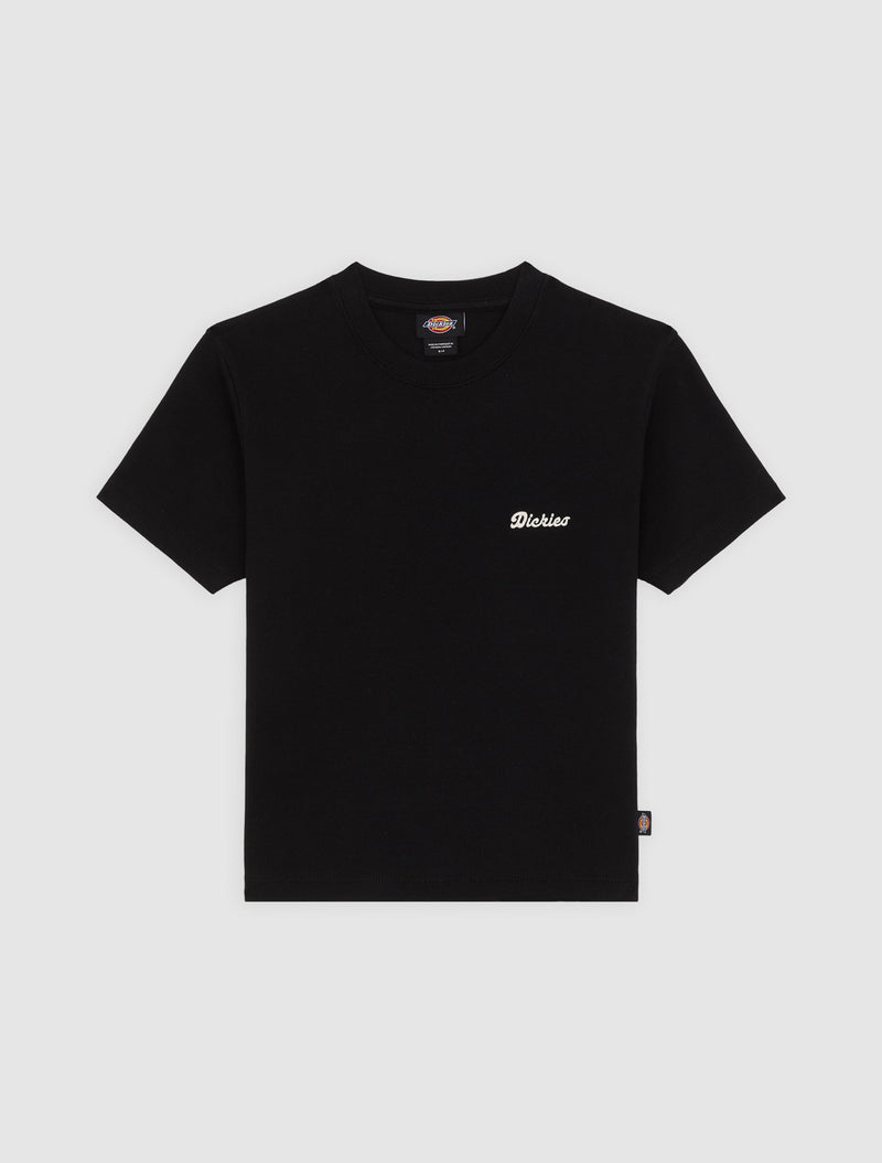 Load image into Gallery viewer, Dickies Women&#39;s Lewistown Embroidered T-Shirt Black DK0A4Z8JBLK1
