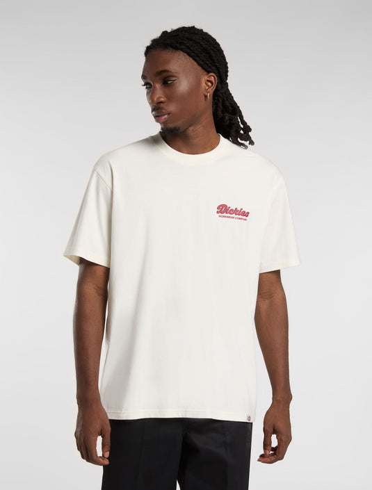 Dickies Men's Lewistown Short-Sleeve T-Shirt Beige DK0A4Z8ZC481