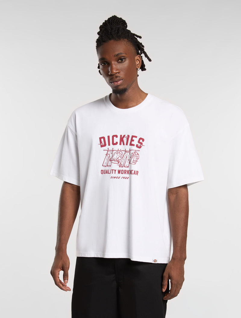 Load image into Gallery viewer, Dickied Men&#39;s Laundry Boxy T-Shirt White DK0A4Z970WH
