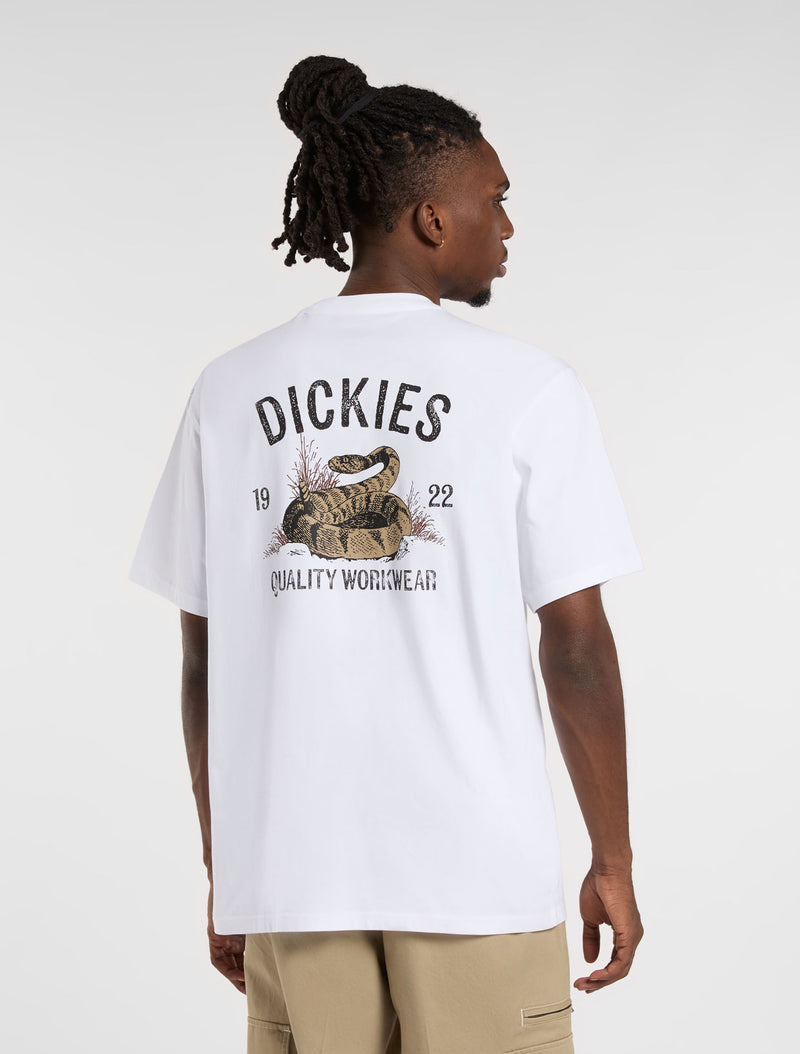Load image into Gallery viewer, Dickies Men&#39;s Snake T-Shirt White DK0A4Z990WH1
