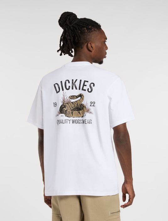 Dickies Men's Snake T-Shirt White DK0A4Z990WH1