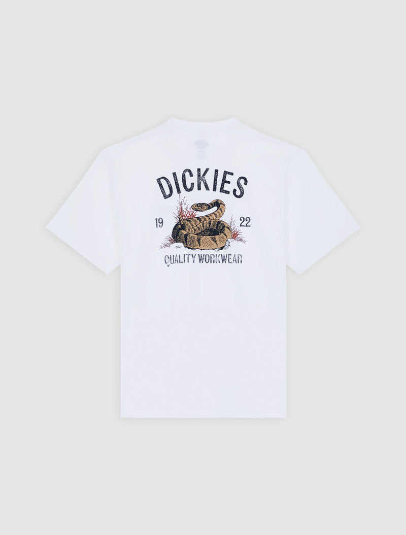 Load image into Gallery viewer, Dickies Men&#39;s Snake T-Shirt White DK0A4Z990WH1
