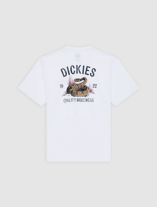 Dickies Men's Snake T-Shirt White DK0A4Z990WH1