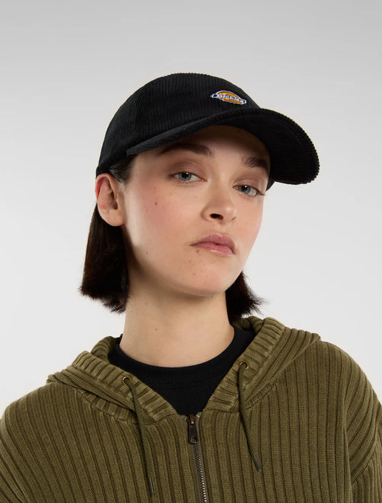 Dickies Unisex Hardwick Cord Baseball Cap Black DK0A4ZAYBLK