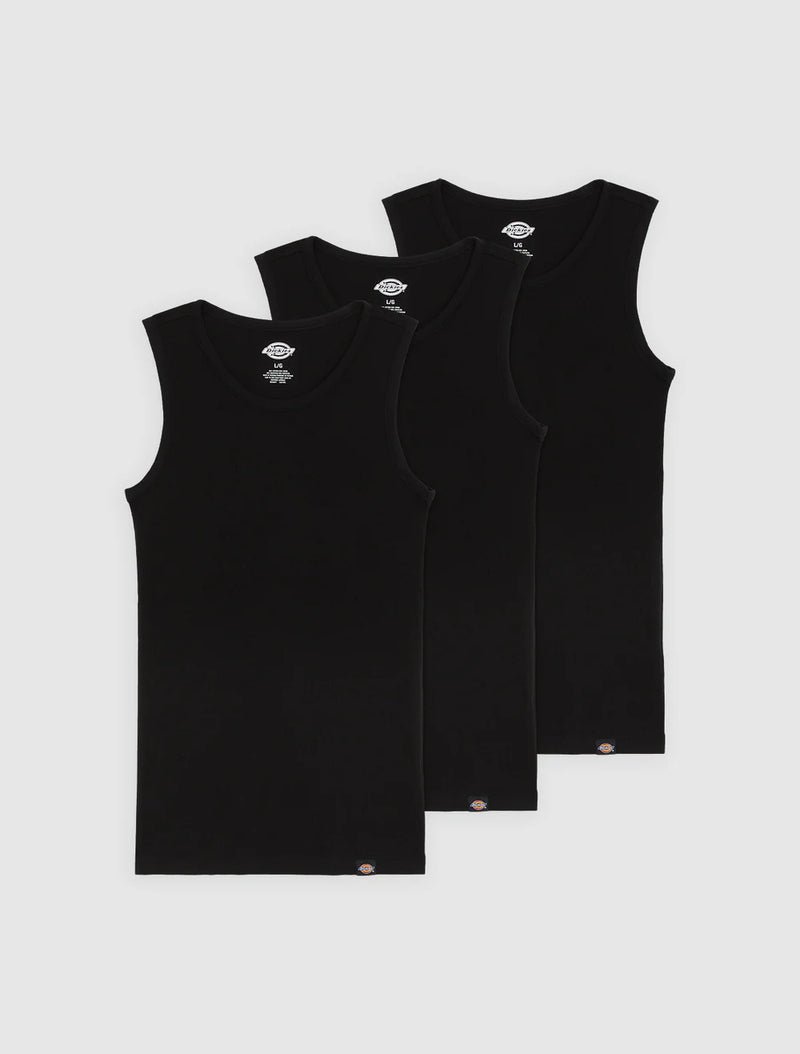 Load image into Gallery viewer, Dickies Men's Amsterdam Tops (3 Pack) Black DK0A4ZB2BLK
