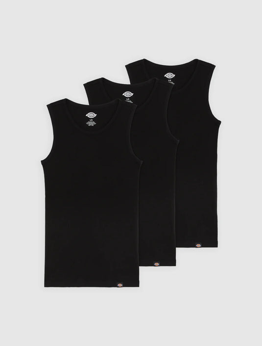 Dickies Men's Amsterdam Tops (3 Pack) Black DK0A4ZB2BLK