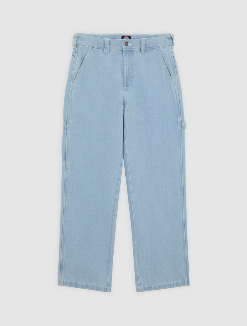 Load image into Gallery viewer, Dickies Men&#39;s Stevensville Carpenter Pants Vintage Blue DK0A863TC151
