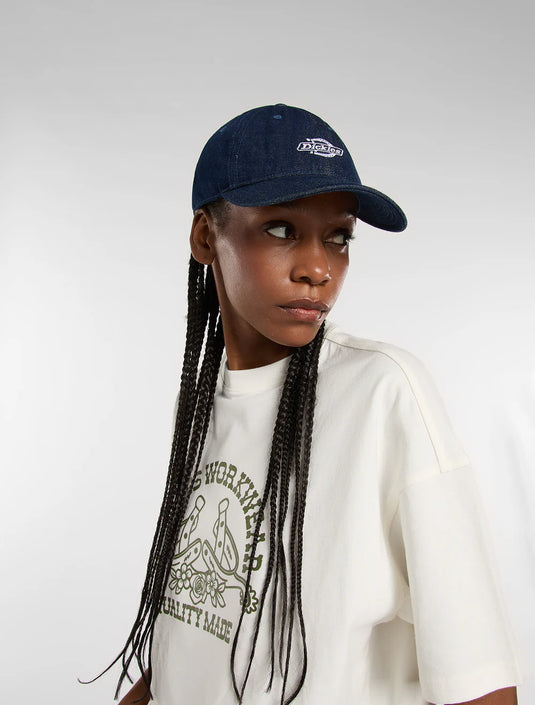 Dickies Unisex Denim Dad Baseball Cap Classic Blue DK0A867HCLB