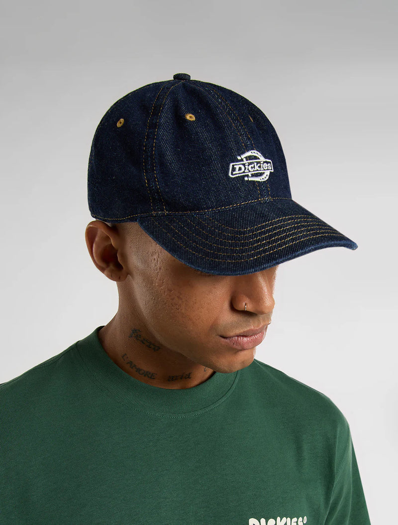 Load image into Gallery viewer, Dickies Unisex Denim Dad Baseball Cap Rinsed DK0A867HRIN
