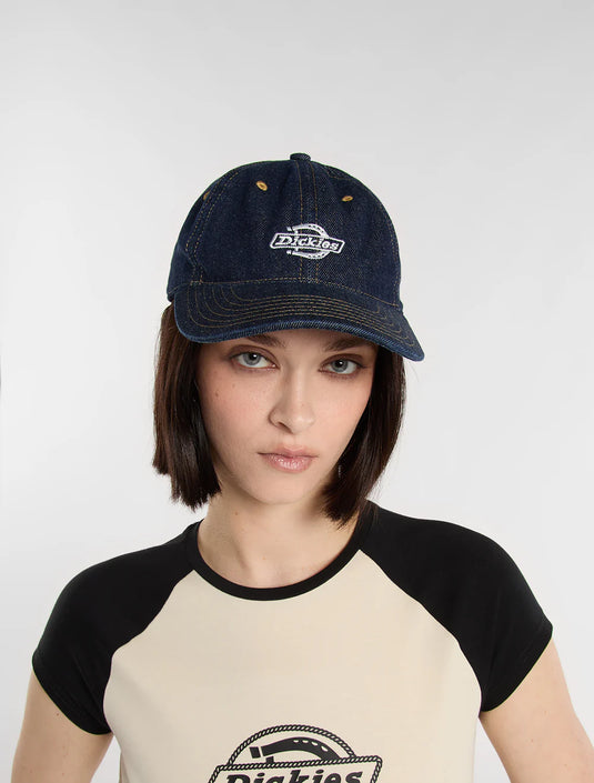Dickies Unisex Denim Dad Baseball Cap Rinsed DK0A867HRIN